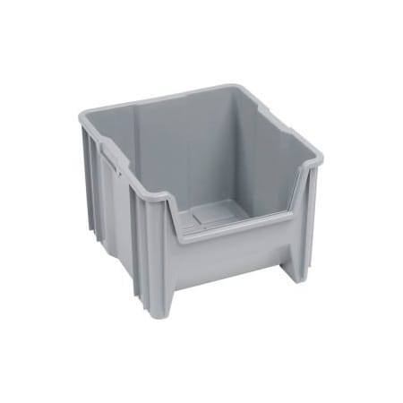 Quantum Storage Systems Quantum Giant Hopper Bin, 16-1/2W x 17-1/2D x 12-1/2H, Gray, PK2 QGH800GY